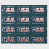 Cadeau Papier étampe USA (Plat)