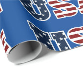 Cadeau Papier étampe USA (Coin rond)