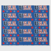 Cadeau Papier étampe USA (Plat)