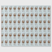 Cadeau Papier FESTIVE ANTELOPE & OWL (Plat)