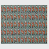 Cadeau Papier FESTIVE FOX & OWL Wrapper (Plat)