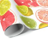 Cadeau Papier Feuille et arrosage à base d'agrumes (Coin rond)