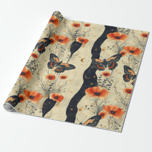 Cadeau Papier Fleur de Butterfly Vintage (11)