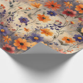 Cadeau Papier Fleur de Papillon Vintage (10) (Coin)