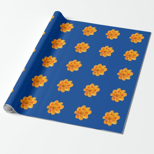 Cadeau Papier Fleur Emballage (Déroulé)