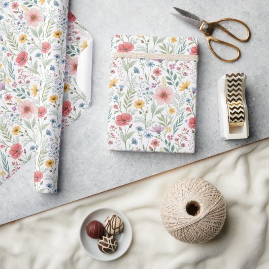 Cadeau 🌸 Papier Fleur sauvage Charming 🌸 (Artisanat)