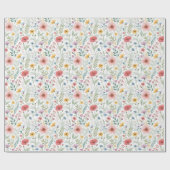 Cadeau 🌸 Papier Fleur sauvage Charming 🌸 (Plat)
