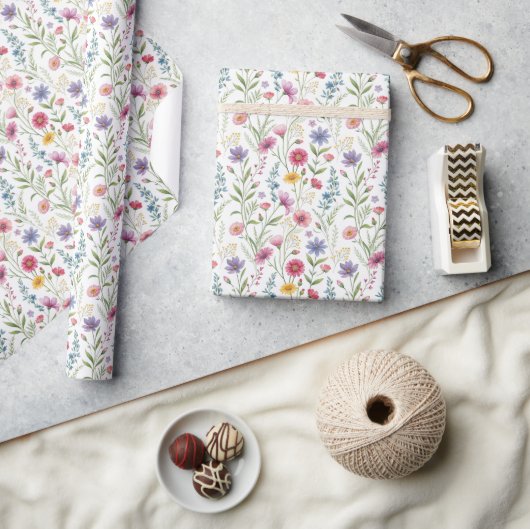 Cadeau Papier Fleur sauvage de charme (Artisanat)