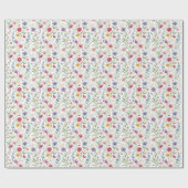 Cadeau Papier Fleur sauvage de charme (Plat)
