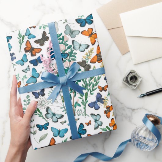 Cadeau Papier floral Papillon d'été (Cadeaux)