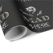 Cadeau Papier fou d'Alice Wreapping de chat de Cheshire (Coin rond)