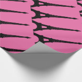 Cadeau Papier Fuchsia et Black Paris (Coin)