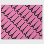 Cadeau Papier Fuchsia et Black Paris (Plat)