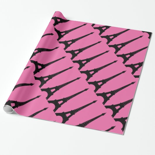 Cadeau Papier Fuchsia et Black Paris (Déroulé)
