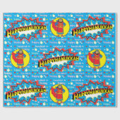 Cadeau Papier Hanoukka "Judah Super Hero" (Plat)