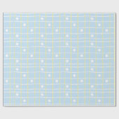 Cadeau Papier Hanoukka "Sweet Blue & Yellow" ! (Plat)