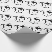 Cadeau Papier Husky Wrapper Papier Husky Sled Chig (Coin)