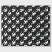 Cadeau Papier Husky Wrapper Papier Husky Sled Chig (Plat)