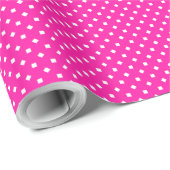 Cadeau Papier Joli, Polkas Rose Candy (Coin rond)