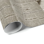 Cadeau Papier journal (Coin rond)