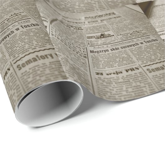 Cadeau Papier journal (Coin rond)