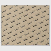 Cadeau Papier Kraft Accueil Sweet Home (Plat)