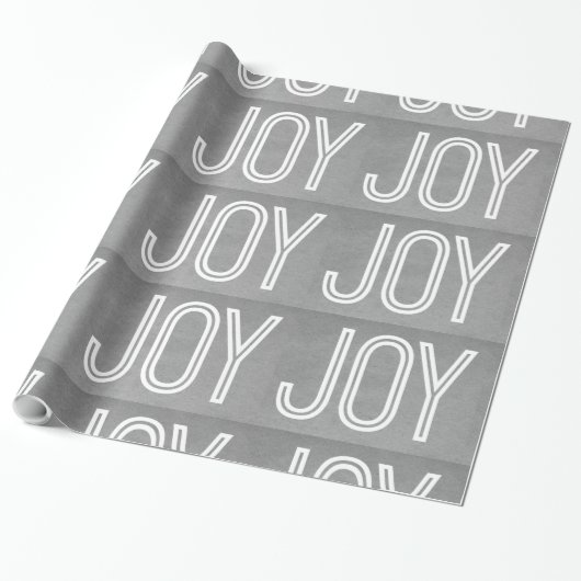 Cadeau Papier Kraft Joy Wrapping, Gris (Déroulé)