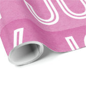 Cadeau Papier Kraft Joy Wrapping, rose (Coin rond)