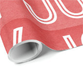 Cadeau Papier Kraft Joy Wrapping, Rouge (Coin rond)