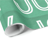Cadeau Papier Kraft Joy Wrapping, Vert (Coin rond)