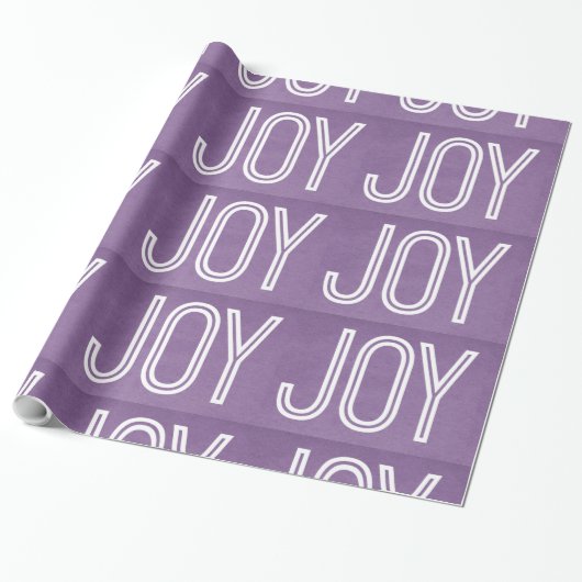 Cadeau Papier Kraft Joy Wrapping, violet (Déroulé)