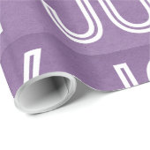 Cadeau Papier Kraft Joy Wrapping, violet (Coin rond)