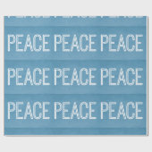 Cadeau Papier Kraft Peace Wrapper, bleu (Plat)