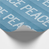 Cadeau Papier Kraft Peace Wrapper, bleu (Coin)