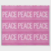 Cadeau Papier Kraft Peace Wrapper, rose (Plat)