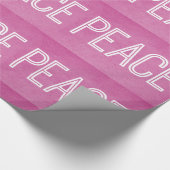 Cadeau Papier Kraft Peace Wrapper, rose (Coin)