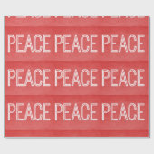 Cadeau Papier Kraft Peace Wrapper, Rouge (Plat)