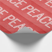 Cadeau Papier Kraft Peace Wrapper, Rouge (Coin)