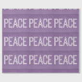 Cadeau Papier Kraft Peace Wrapper, violet (Plat)