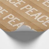 Cadeau Papier Kraft Peace Wrapping, Tan (Coin)