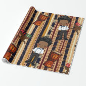 Cadeau Papier Kwanza Wrapper (Déroulé)