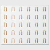 Cadeau Papier liturgique "3D" en or (Plat)