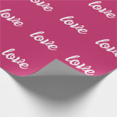 Cadeau Papier Magenta Pink Love Wrapper (Coin)