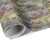 Cadeau Papier marbré d'antiquité (Coin rond)