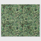Cadeau Papier marbré Vintage vert (Plat)