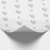 Cadeau Papier Mariage chrétien argenté (Coin)