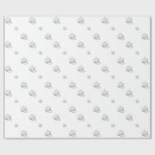 Cadeau Papier Mariage chrétien argenté (Plat)