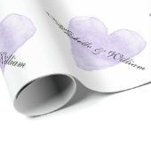 Cadeau Papier mariage de luxe chic personnalisé (Coin rond)