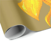 Cadeau Papier Mariage de tournesol (Coin rond)