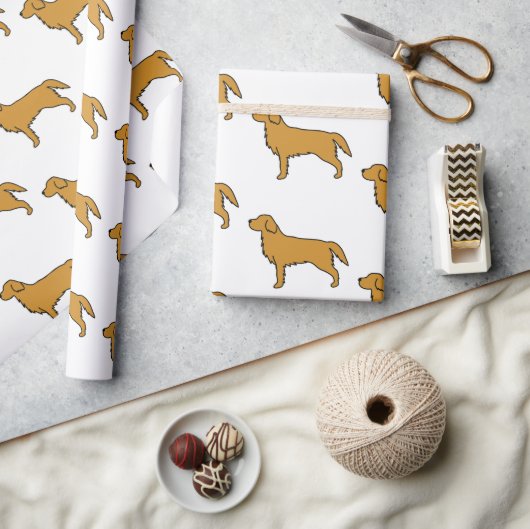 Cadeau Papier Mariage Golden Retriever (Artisanat)